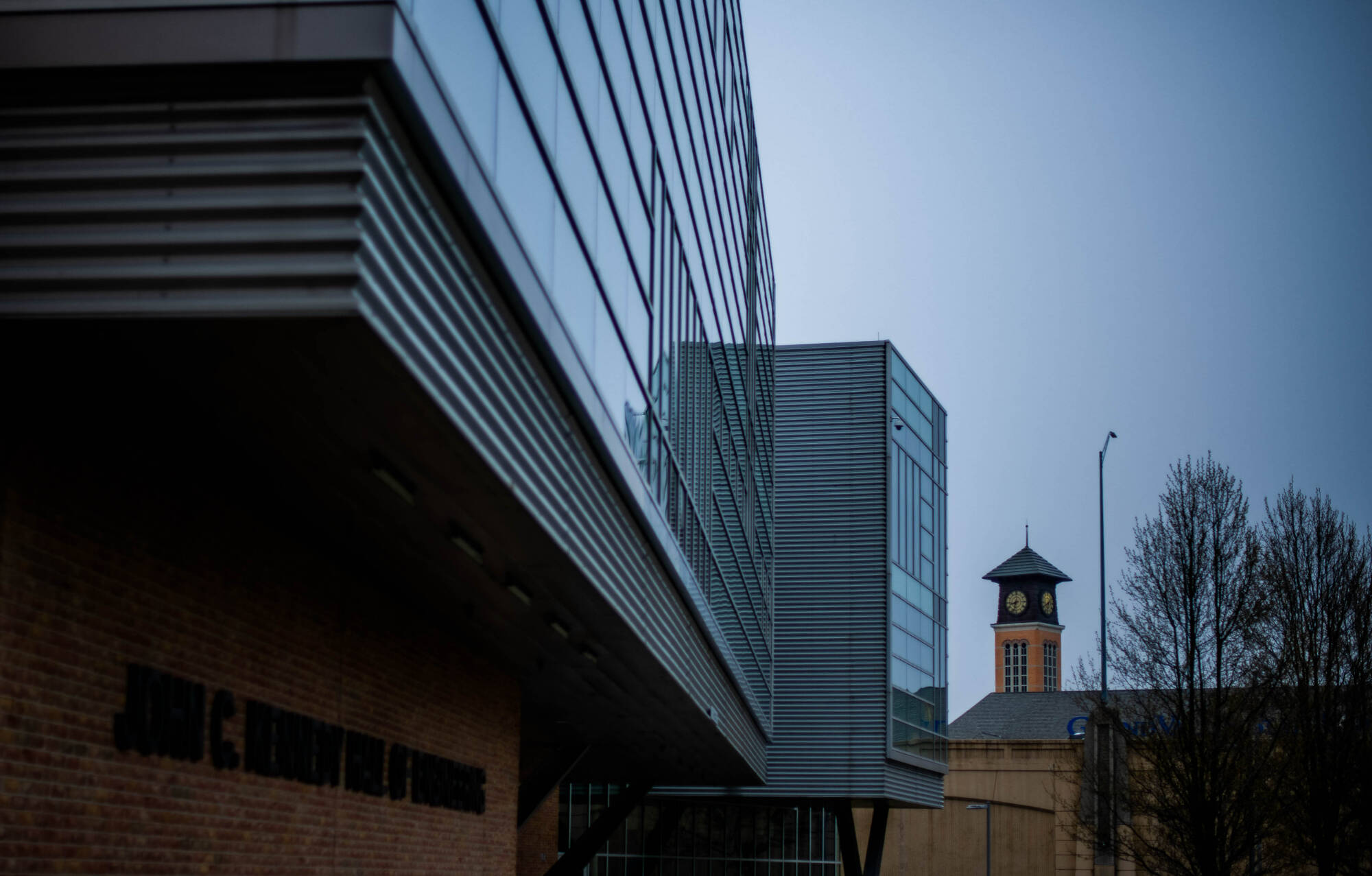 Wide shot of the Pew Campus